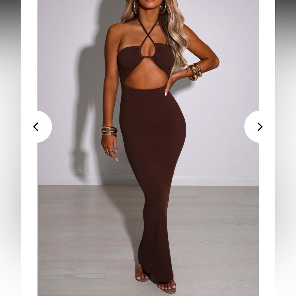 Babyboo Marta Maxi Dress - Chocolate